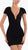 Midnight Radiance Deep V Dress