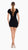 Midnight Radiance Deep V Dress