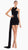 Noir Symphony Draped Dress