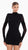 Midnight Majesty Long-Sleeve Dress