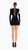 Regal Noir Cut-Out Sleeve Dress