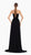 Empress Noir High-Slit Gown