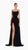 Empress Noir High-Slit Gown