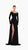 Allure Noir High-Slit Gown