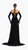 Allure Noir High-Slit Gown