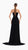 Midnight Elegance Plunging Gown