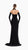 Sleek Midnight Glamour Gown