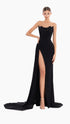 Midnight Majesty Strapless Gown