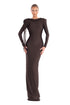Espresso Bloom Gown