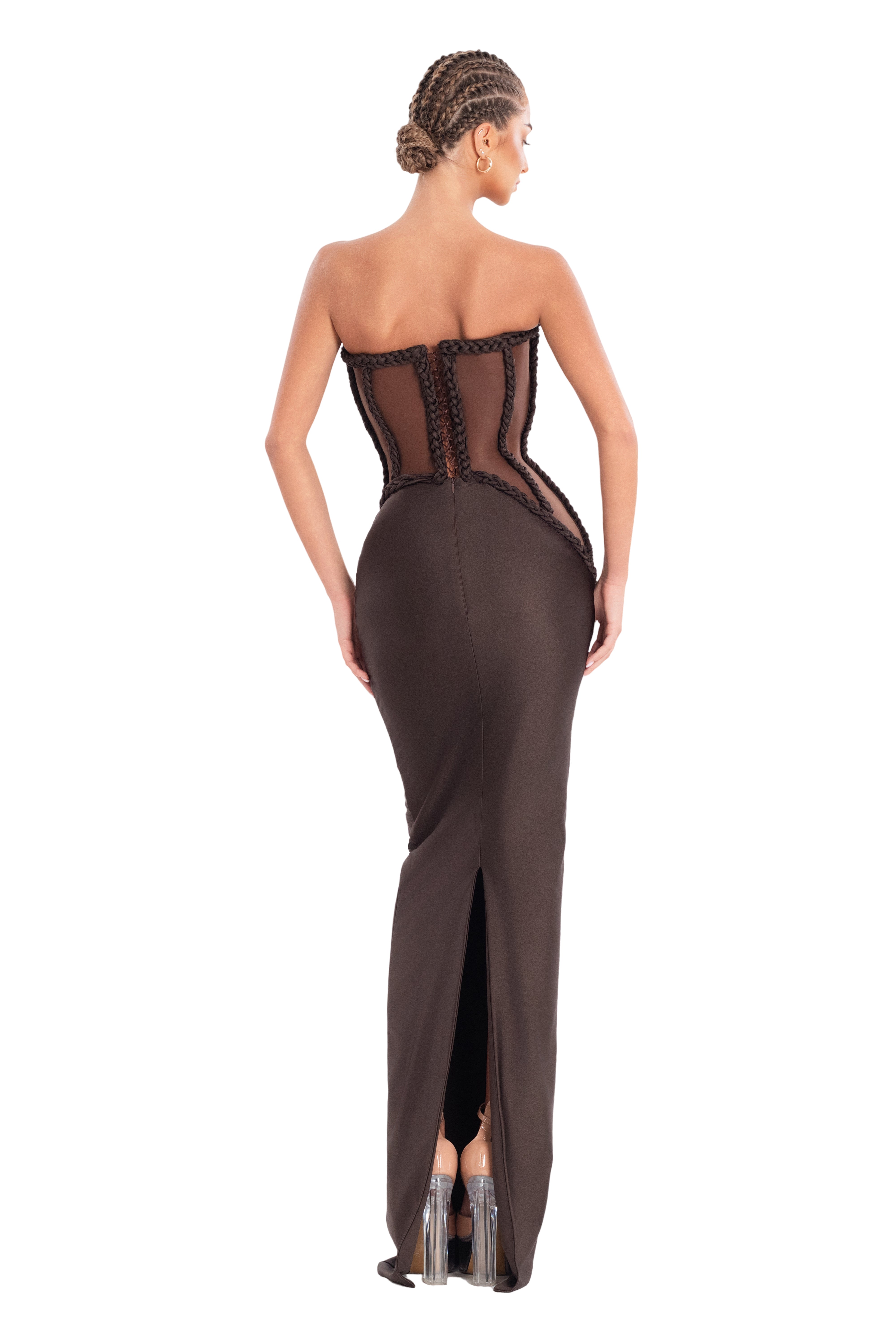 Mocha Corset Gown ALBINA DYLA Mocha Corset Gown ALBINA DYLA