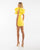 One-sleeve Short Yellow Dress