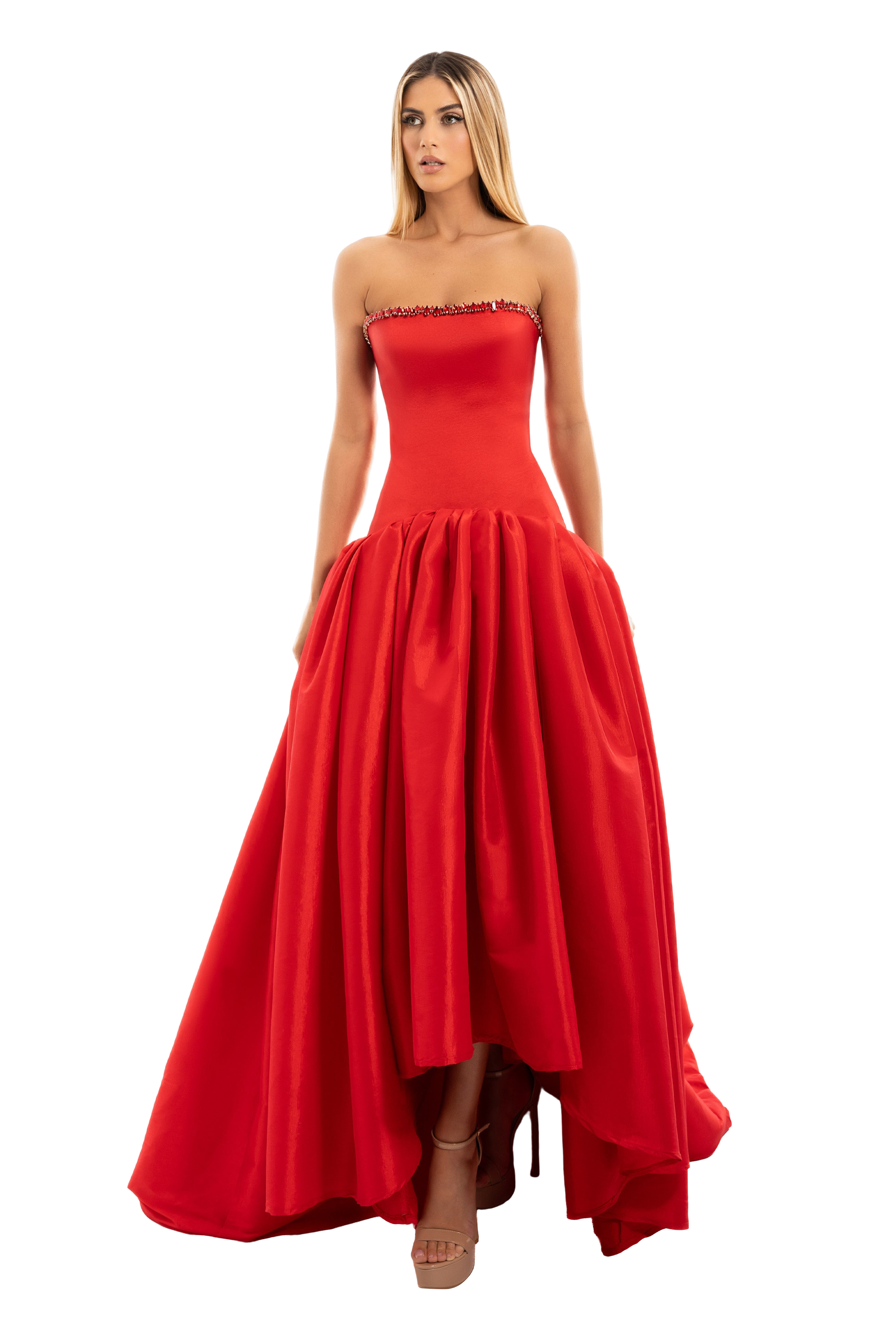 Long Red Dress with Corset ALBINA DYLA Long Red Dress with Corset ALBINA DYLA