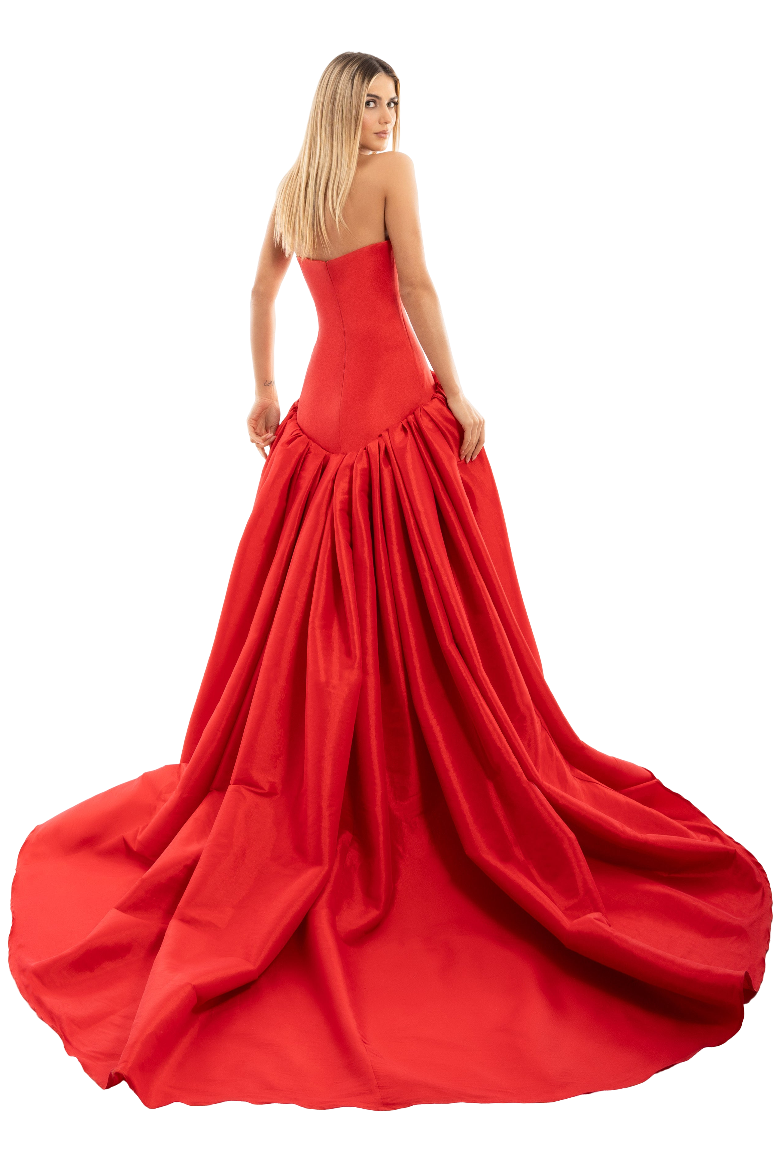 Long Red Dress with Corset ALBINA DYLA Long Red Dress with Corset ALBINA DYLA
