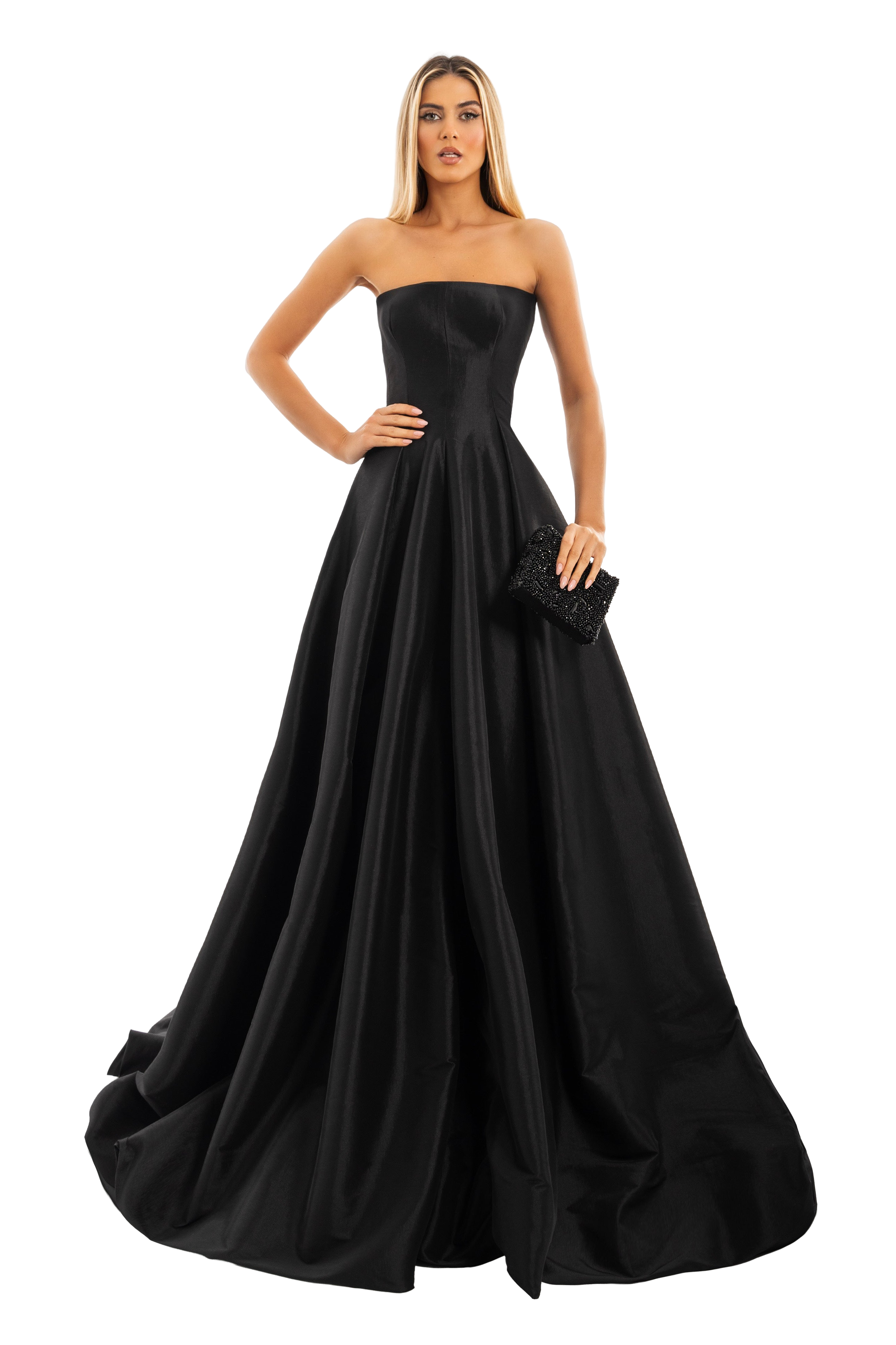 Long Black Dress with Corset – ALBINA DYLA