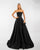 Long Black Dress with Corset