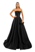 Long Black Dress with Corset