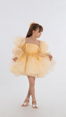 cute short fluffy dresses Super Cute Pink Puffy Short Ballgown Prom Dress With Bow
