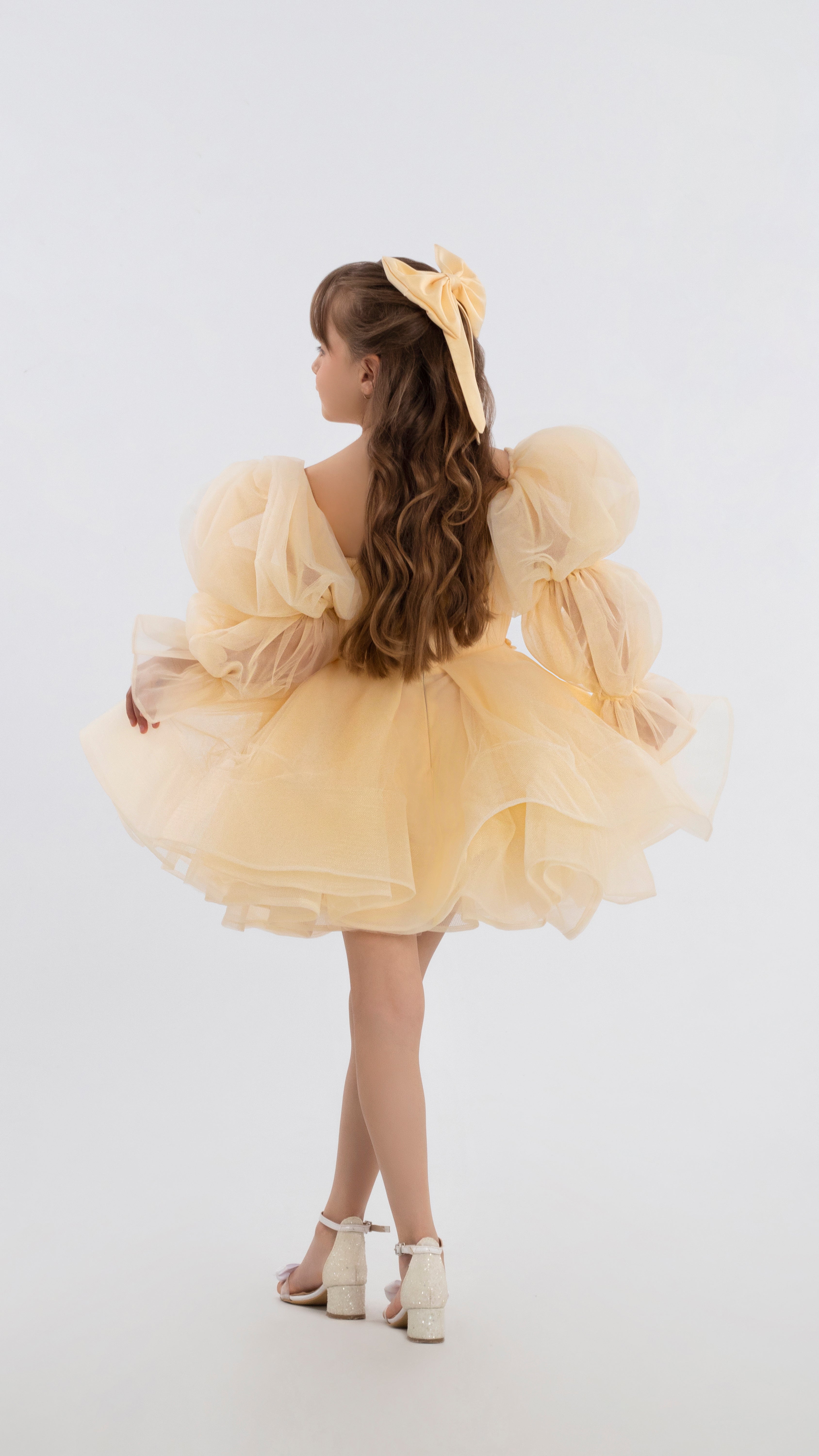 short dress with puffy sleeves I've Got Sunshine Puff Sleeve Mini Dress White