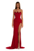 Strapless Scarlet Gown