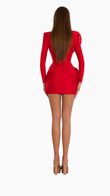 Bold Shoulder Mini Dress