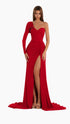 One-Shoulder Draped Gown