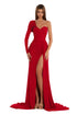 One-Shoulder Draped Gown