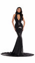 Halter Sequin Gown