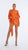 Draped Short Orange Dress