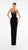 Black Evening Dress with Gold Embellishment