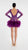 Feathers Purple Short Dress