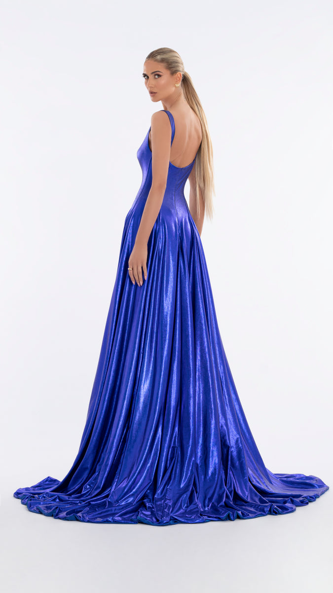 Long Royal Blue Dress – ALBINA DYLA