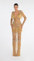 Gold Dress With Fringes