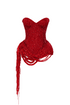 The Red Sculpture Corset Dress