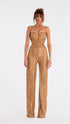 GOLD BEADED CORSET JUMPSUIT