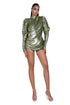 Olive Lumière Mini Dress