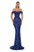 Amethyst Fringe Gown