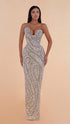 Asymmetrical Bust Floor Length Dress