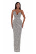 Asymmetrical Bust Floor Length Dress