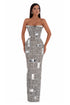 Long Body Fitted Dress With Back Slit