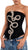 Black Distressed Velvet Corset with Crystal Snake Embellishment