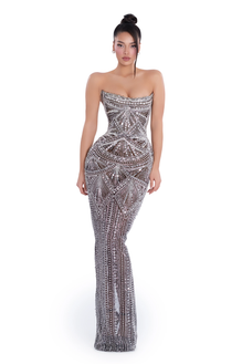 STARDUST ELEGANCE GOWN M / Black
