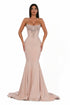 Powder Strapless Mermaid Dress