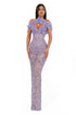 Lavender Cape Gown