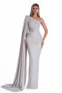 Luxe One-Shoulder Drape Gown