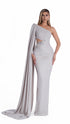 Luxe One-Shoulder Drape Gown