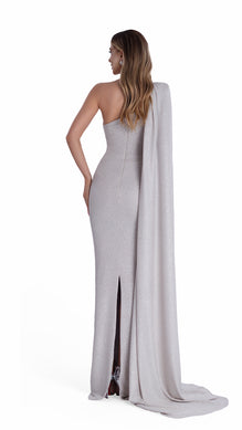 Luxe One-Shoulder Drape Gown