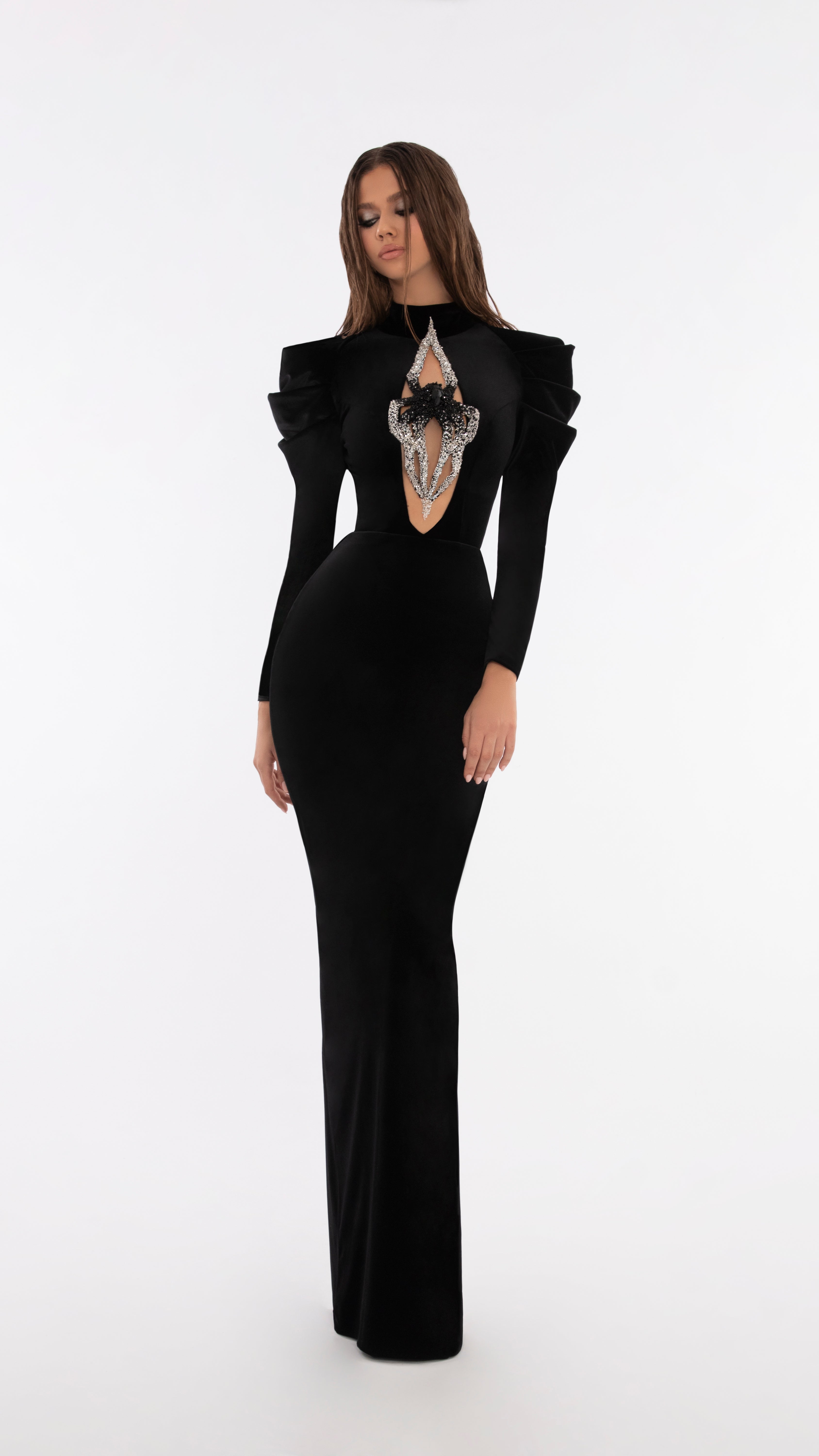 Spider Front Long Dress – ALBINA DYLA