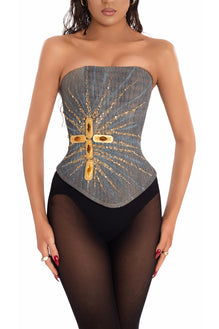 Sunburst Cross Corset – ALBINA DYLA