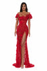 Floral Slit Gown