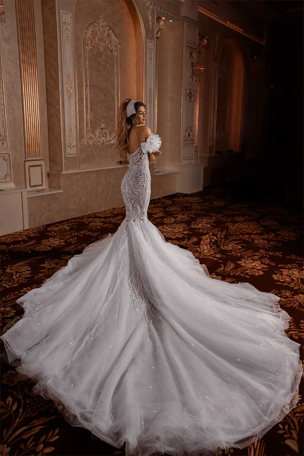 One Shoulder Mermaid Bridal Gown – ALBINA DYLA